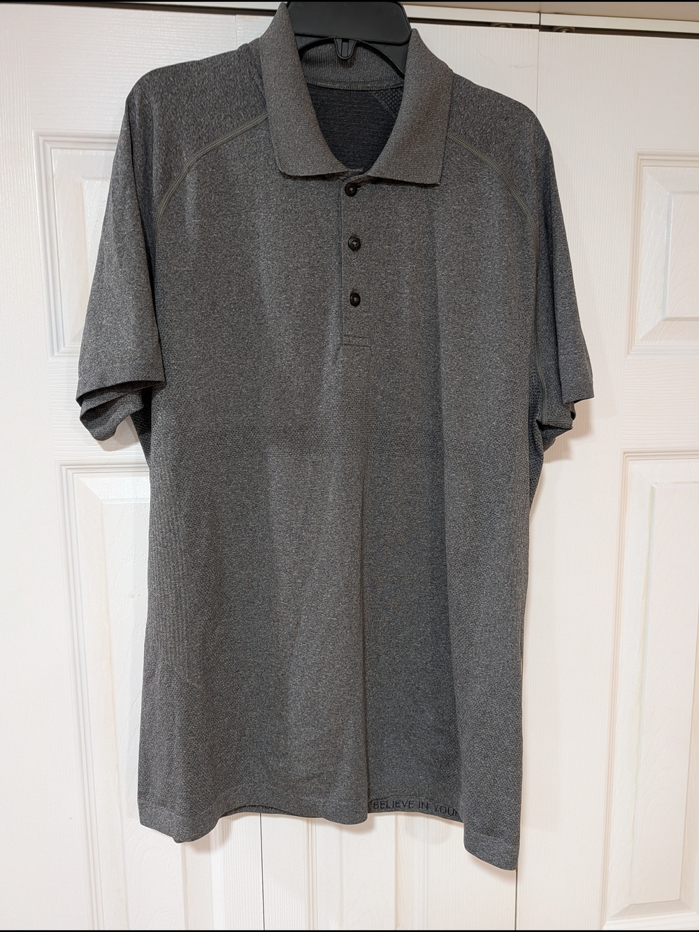 lululemon athletica Men's Dark Heather Gray Polo